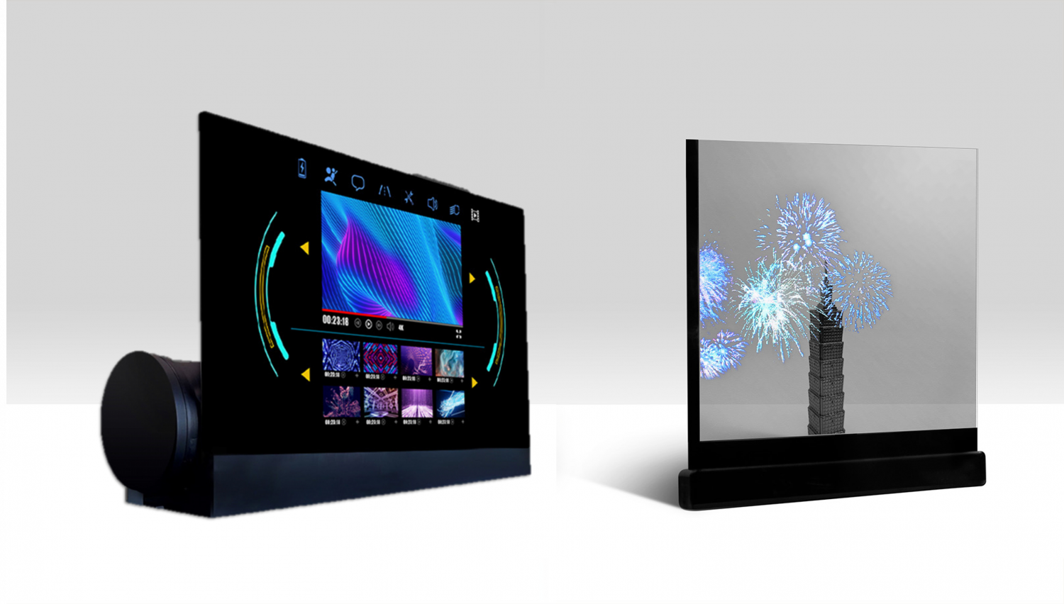 可卷式、折迭性、高透明